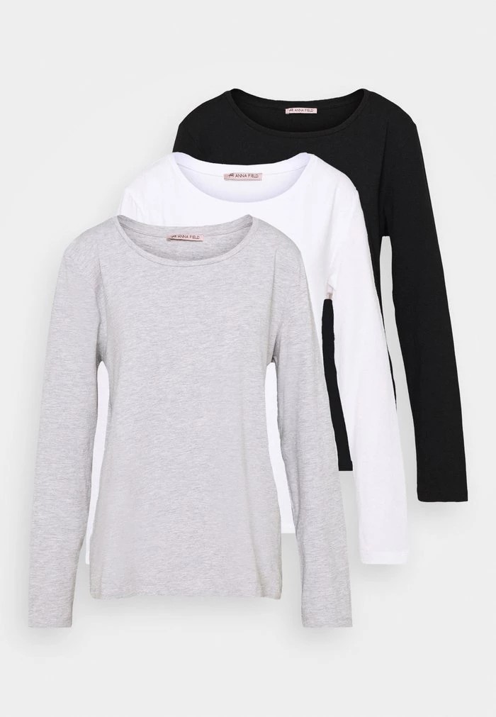 T-Shirt ANNA FIELD Anna Field 3 Pack Noir Femme | JLB-3279846